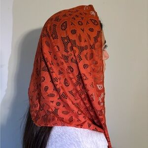 Handmade lace church veil/ mantilla